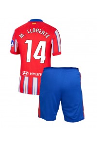 Fotbalové Dres Atletico Madrid Marcos Llorente #14 Dětské Domácí Oblečení 2024-25 Krátký Rukáv (+ trenýrky)